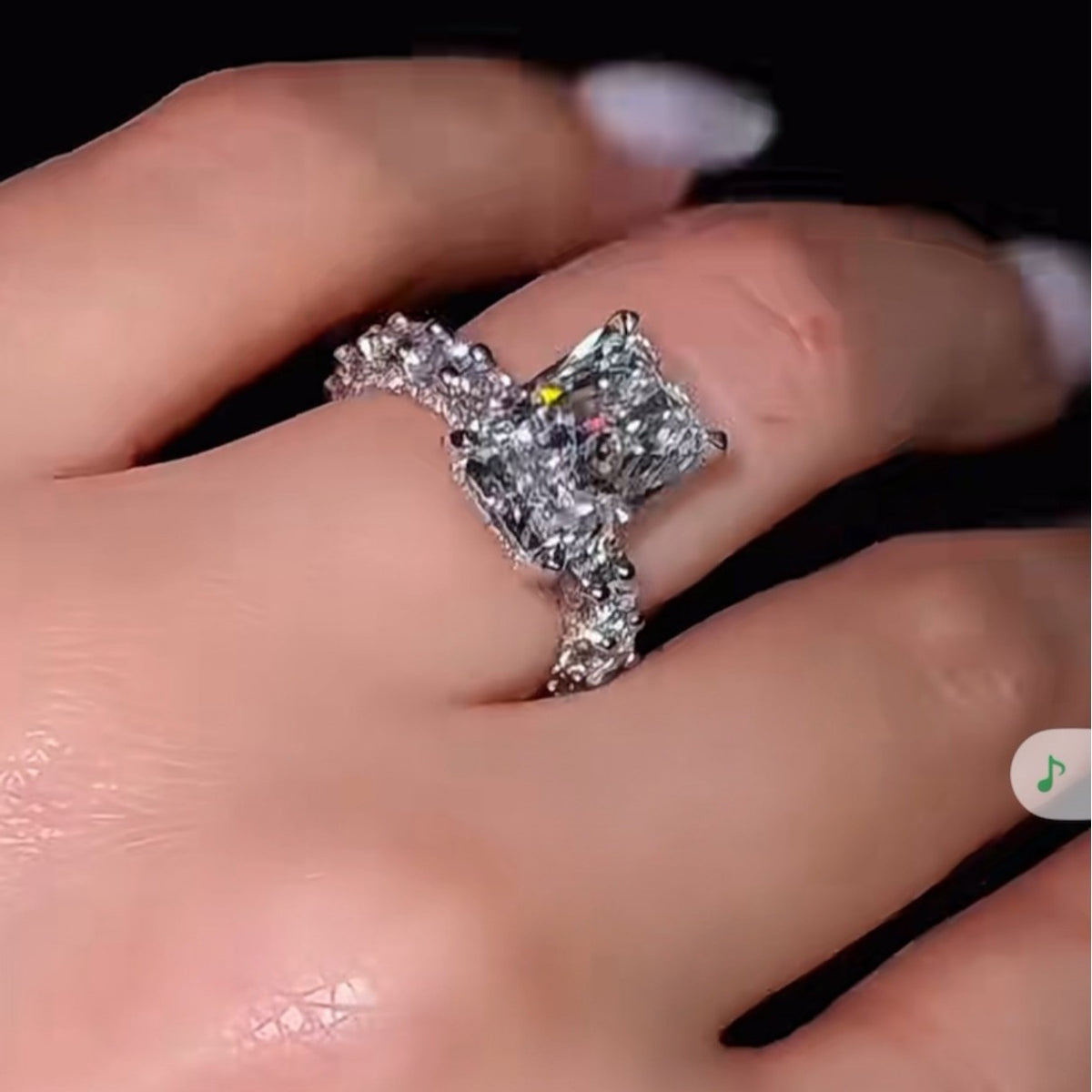 Zircon Geometric Women Ring