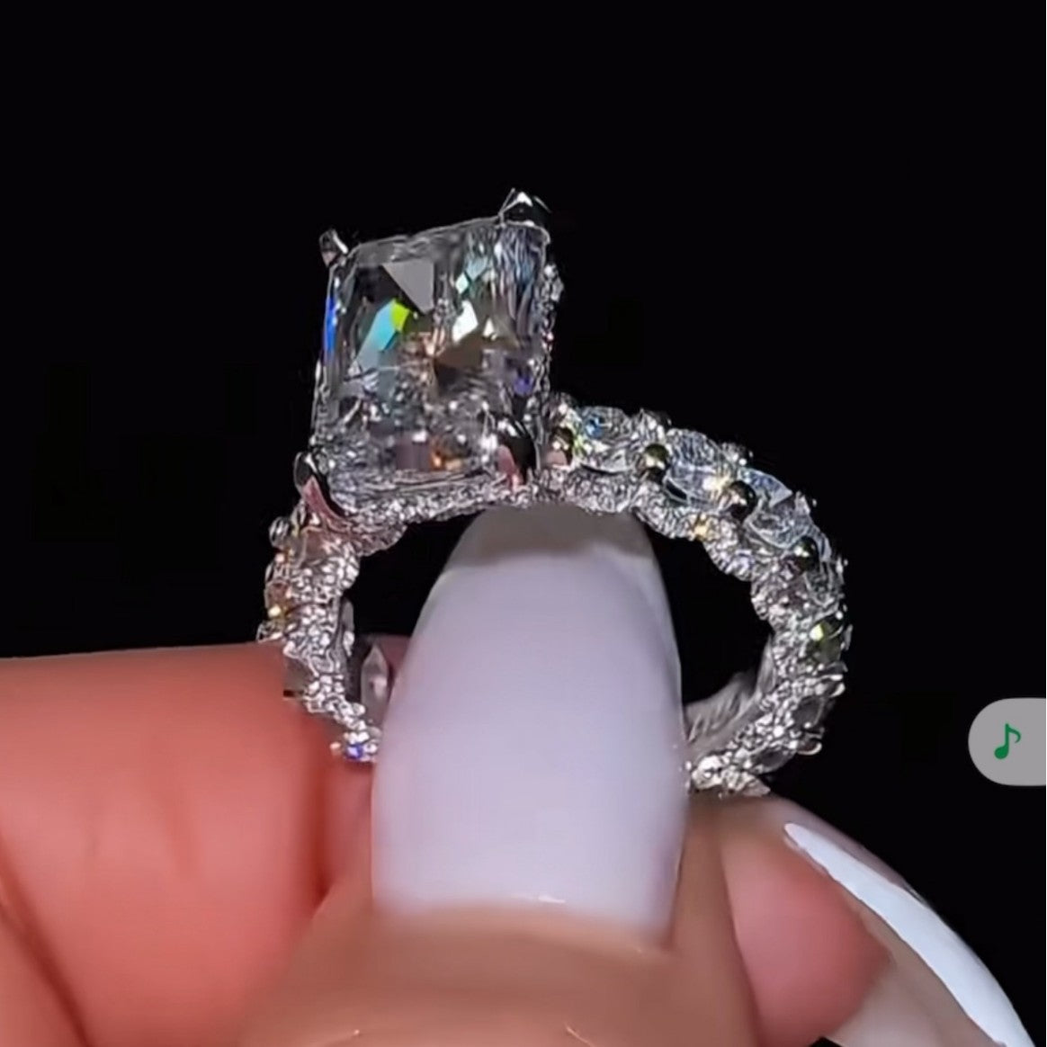 Zircon Geometric Women Ring