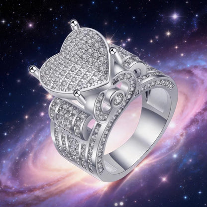 Zircon Heart Ring Jewelry