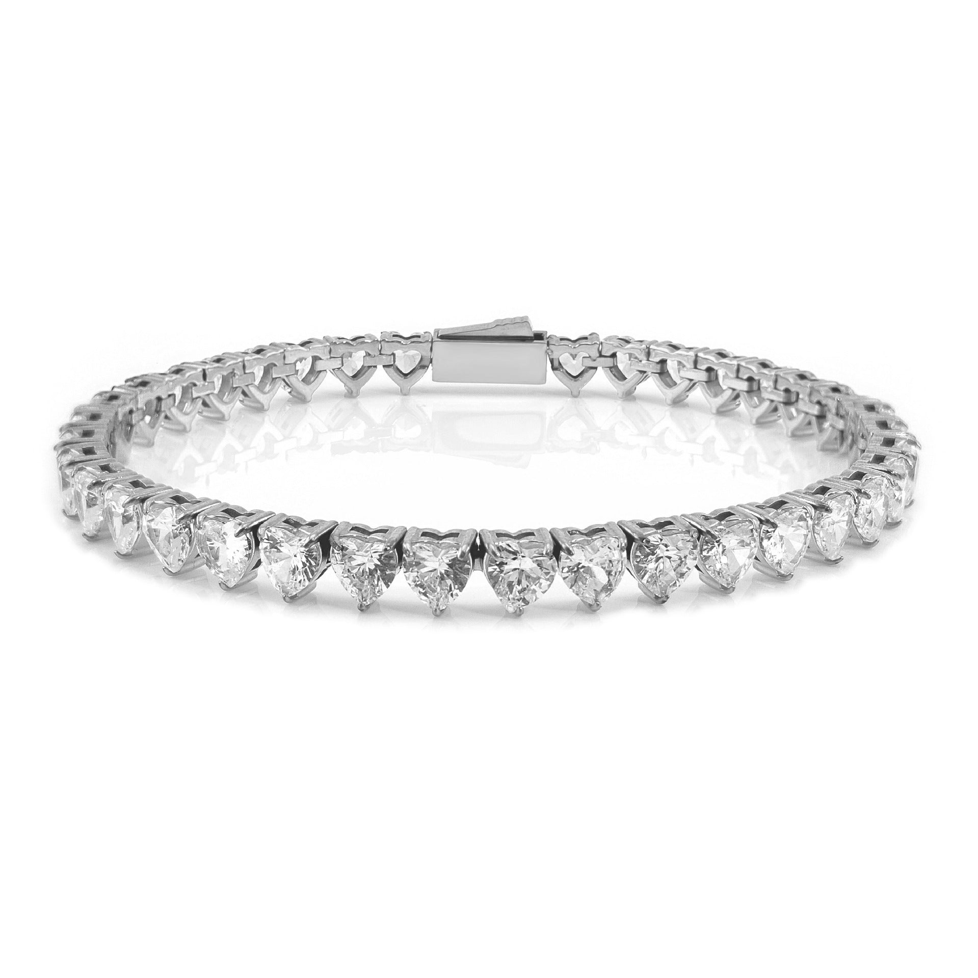 Zircon Heart Tennis Bracelet