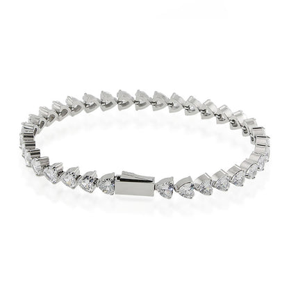 Zircon Heart Tennis Bracelet