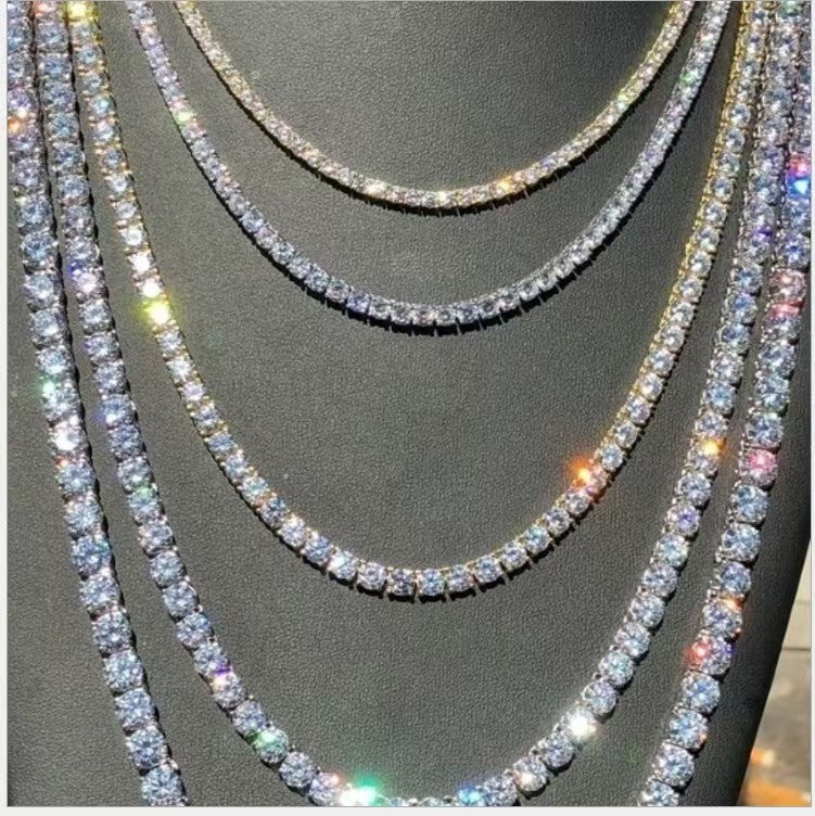 Zircon hip-hop necklace
