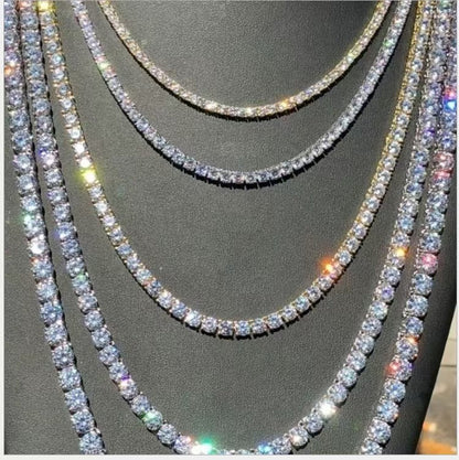 Zircon hip-hop necklace