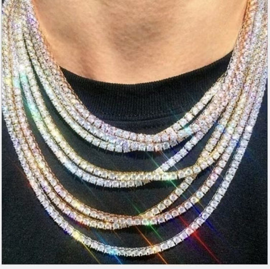 Zircon hip-hop necklace