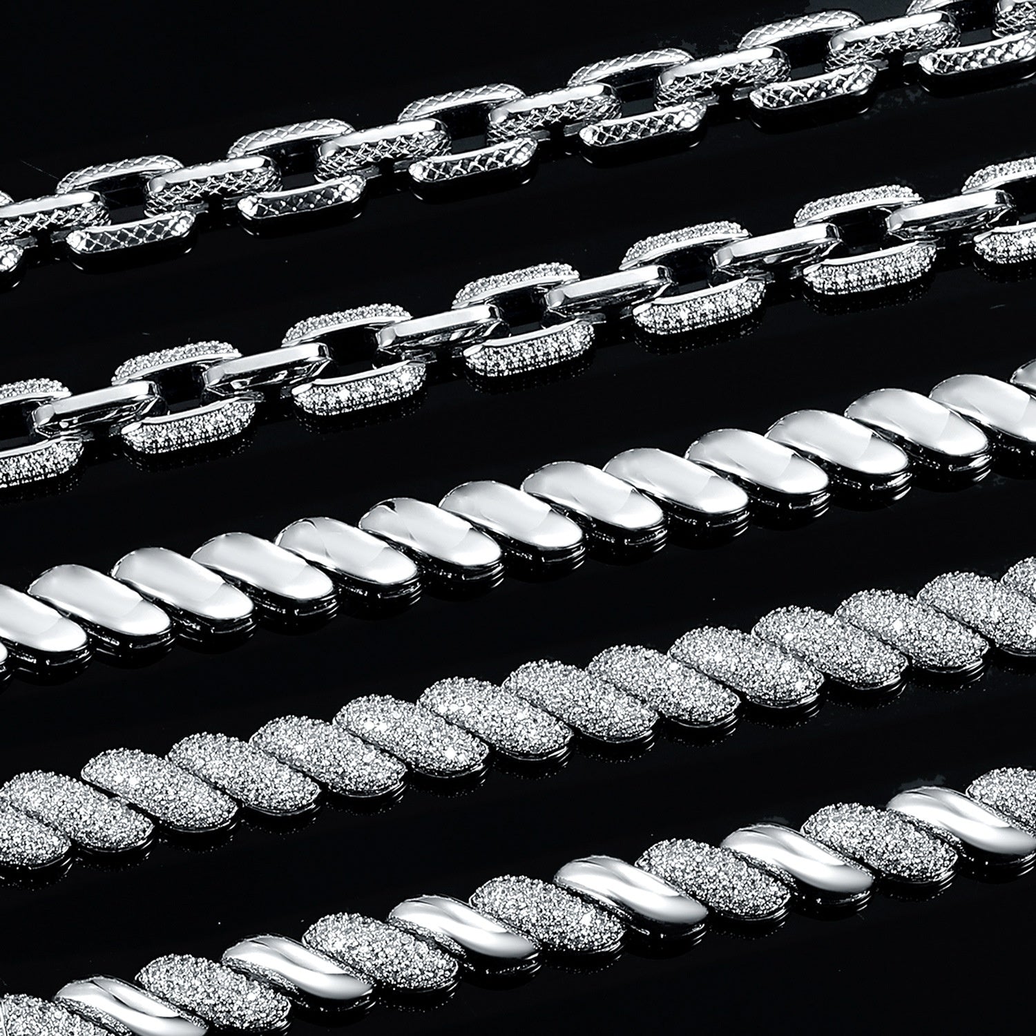 Zircon Inlaid Brass Tennis Bracelet