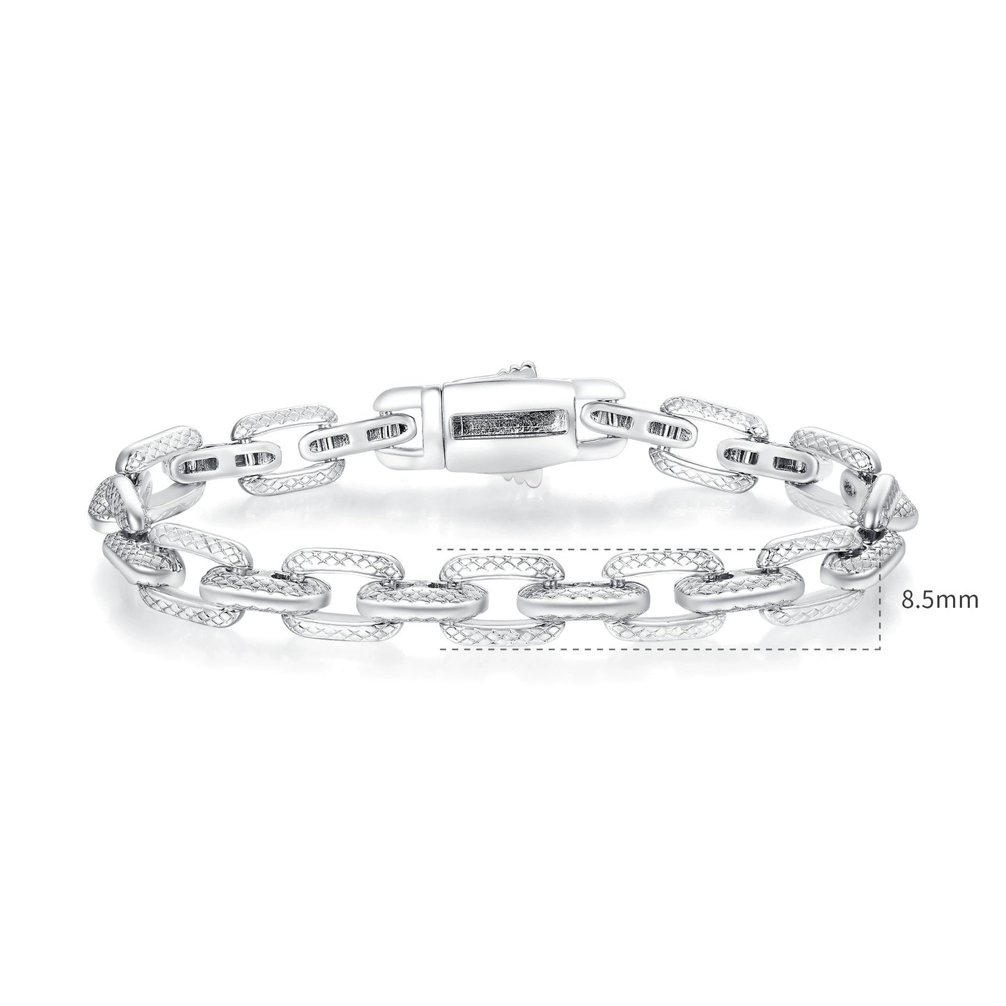 Zircon Inlaid Brass Tennis Bracelet