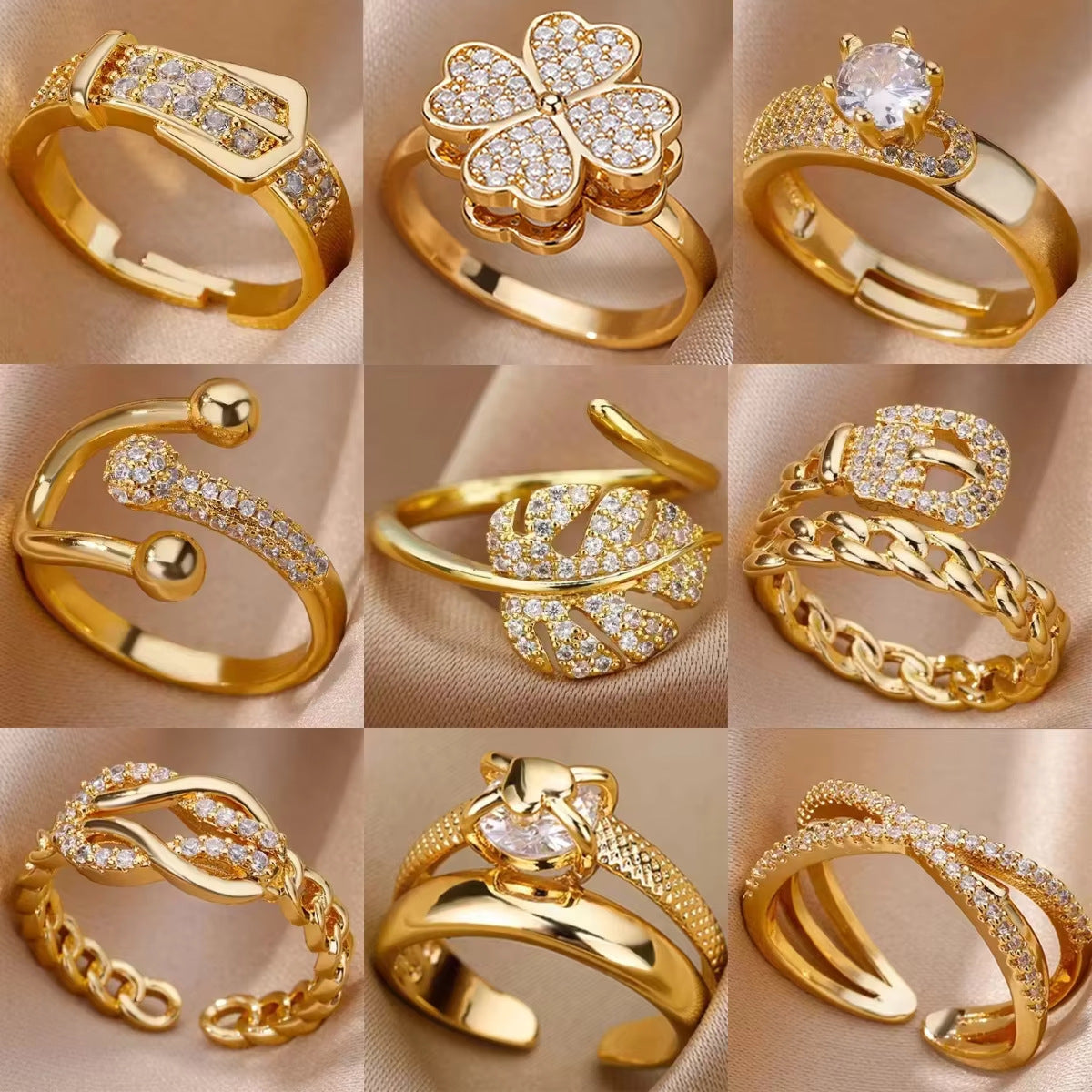 zircon leaf ring