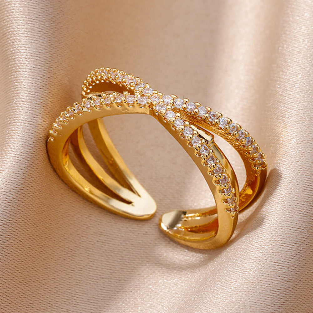zircon leaf ring
