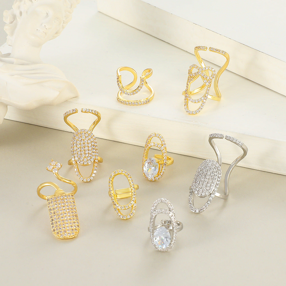 Zircon Nail Ring