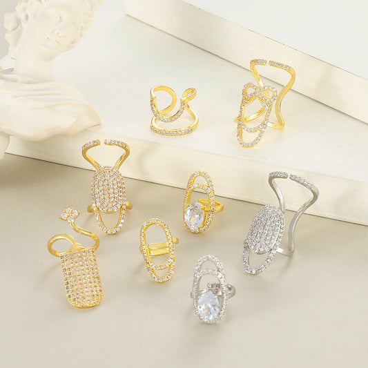 Zircon Nail Ring