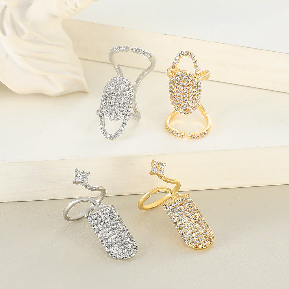 Zircon Nail Ring