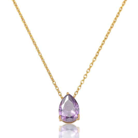 Zircon Necklace Bracelet Ring Set