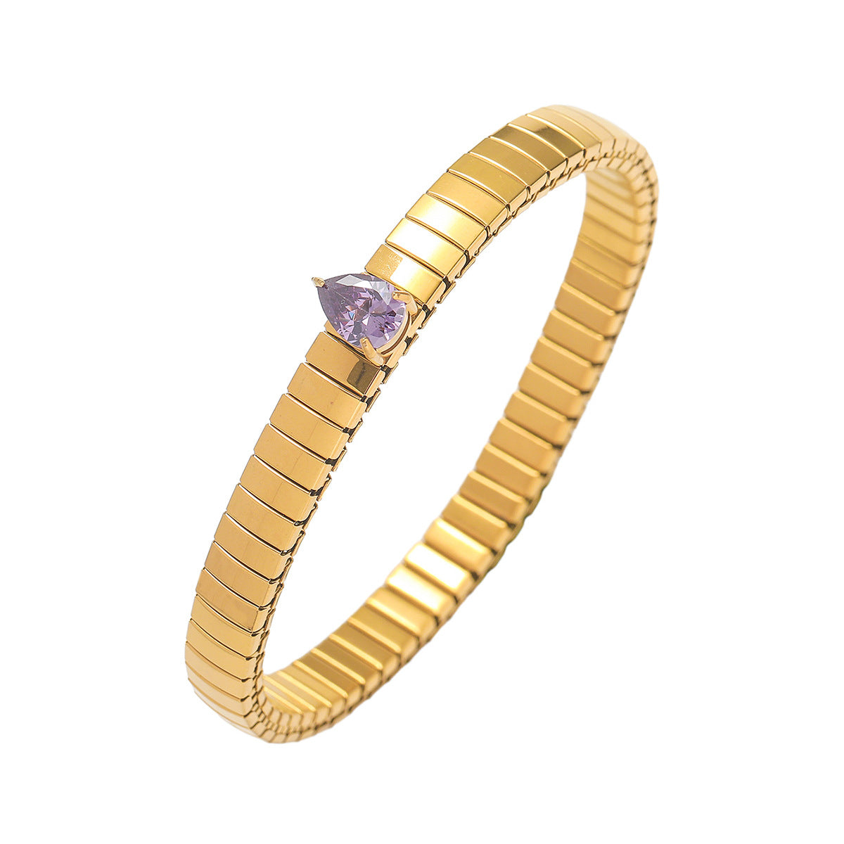 Zircon Necklace Bracelet Ring Set