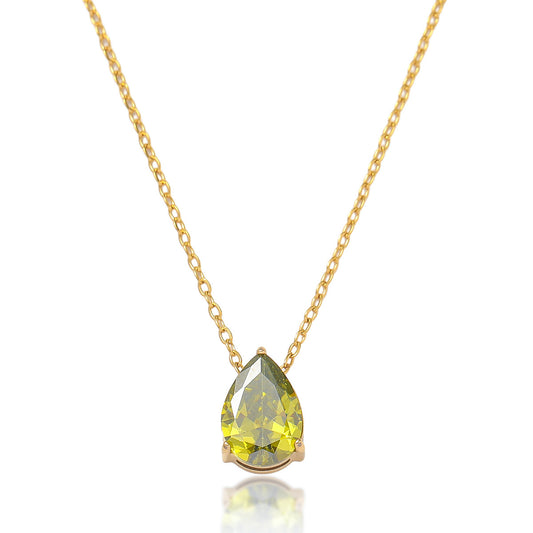 Zircon Necklace Bracelet Ring Set