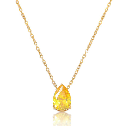 Zircon Necklace Bracelet Ring Set