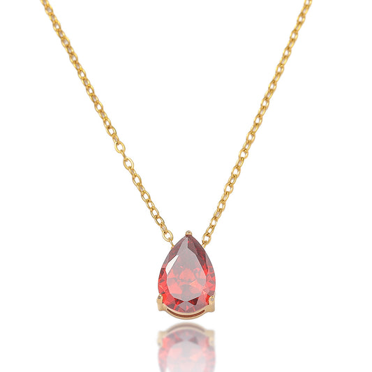 Zircon Necklace Bracelet Ring Set
