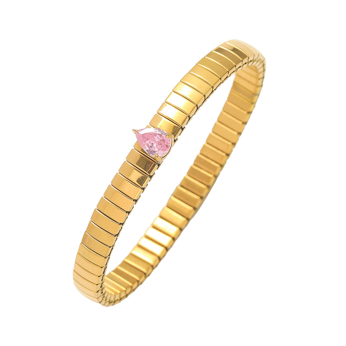 Zircon Necklace Bracelet Ring Set