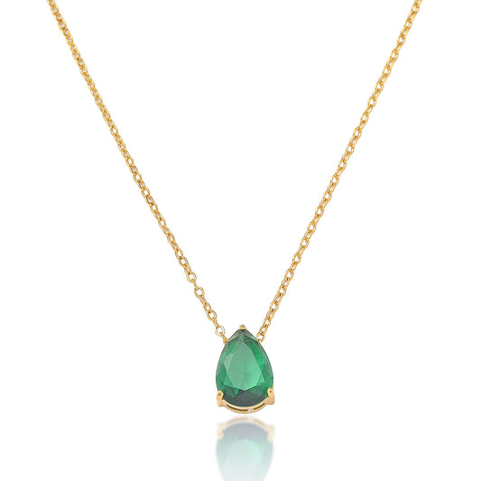 Zircon Necklace Bracelet Ring Set