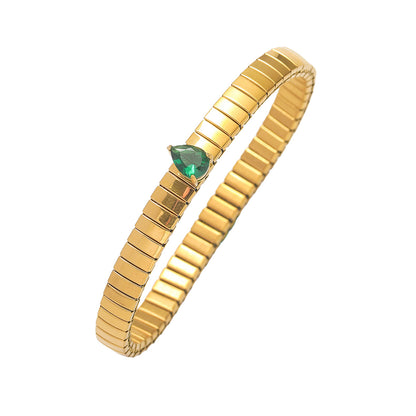 Zircon Necklace Bracelet Ring Set