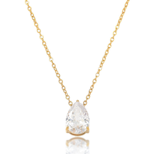 Zircon Necklace Bracelet Ring Set