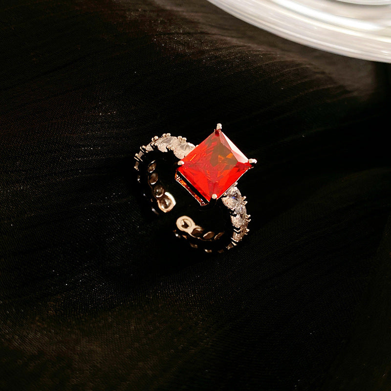 Zircon Open Ring with Unique Design