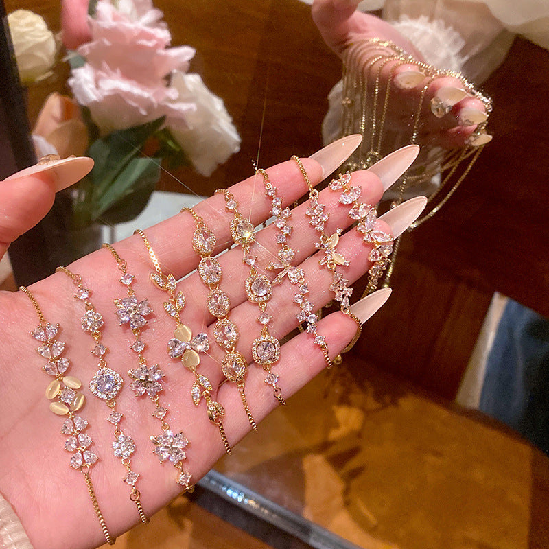 Zircon Pearl Bracelet