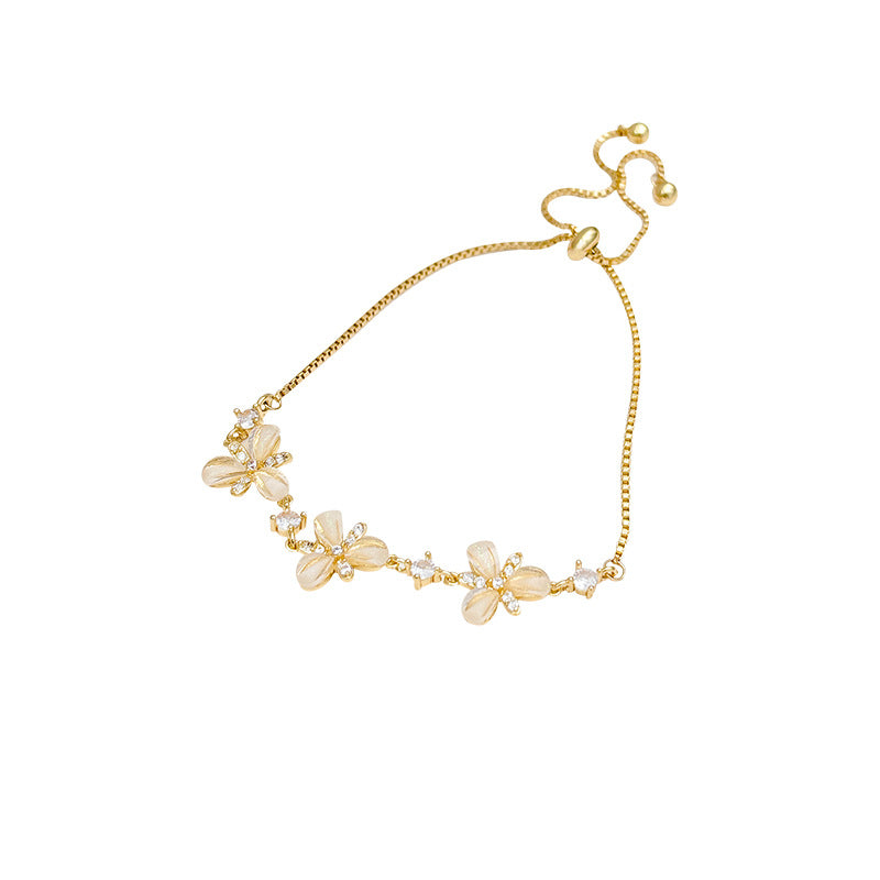 Zircon Pearl Bracelet