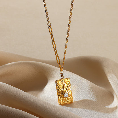 Zircon Pearl Necklace