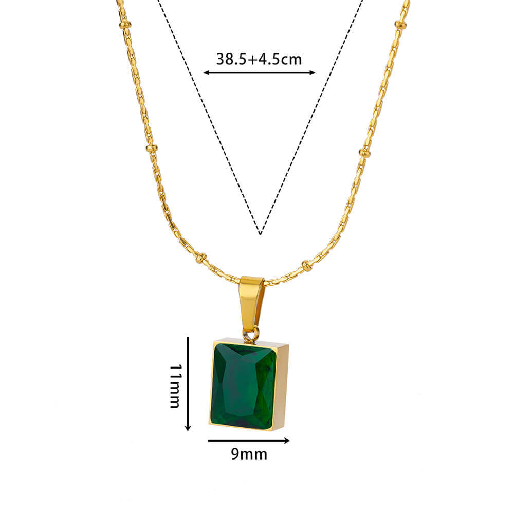 Zircon Pearl Necklace