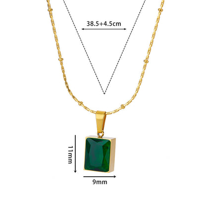 Zircon Pearl Necklace
