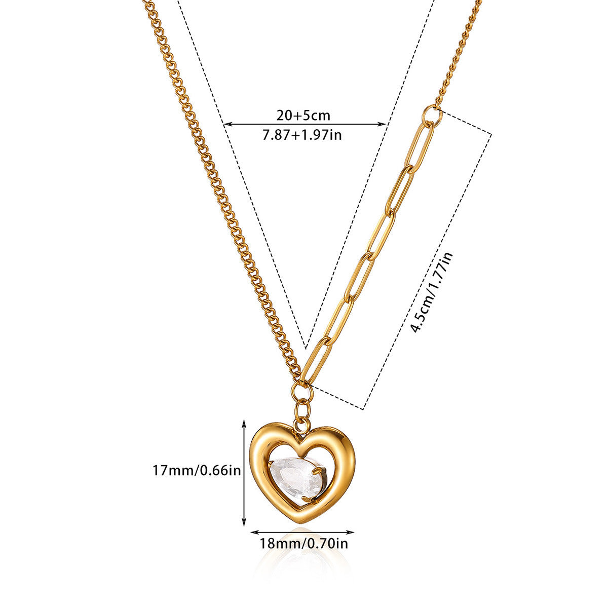 Zircon Pearl Necklace