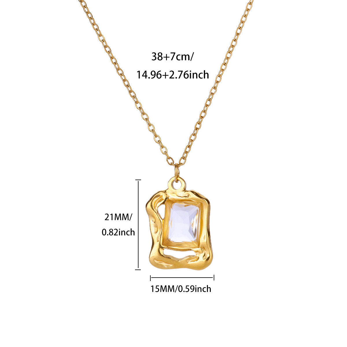 Zircon Pearl Necklace