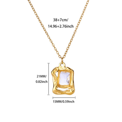 Zircon Pearl Necklace