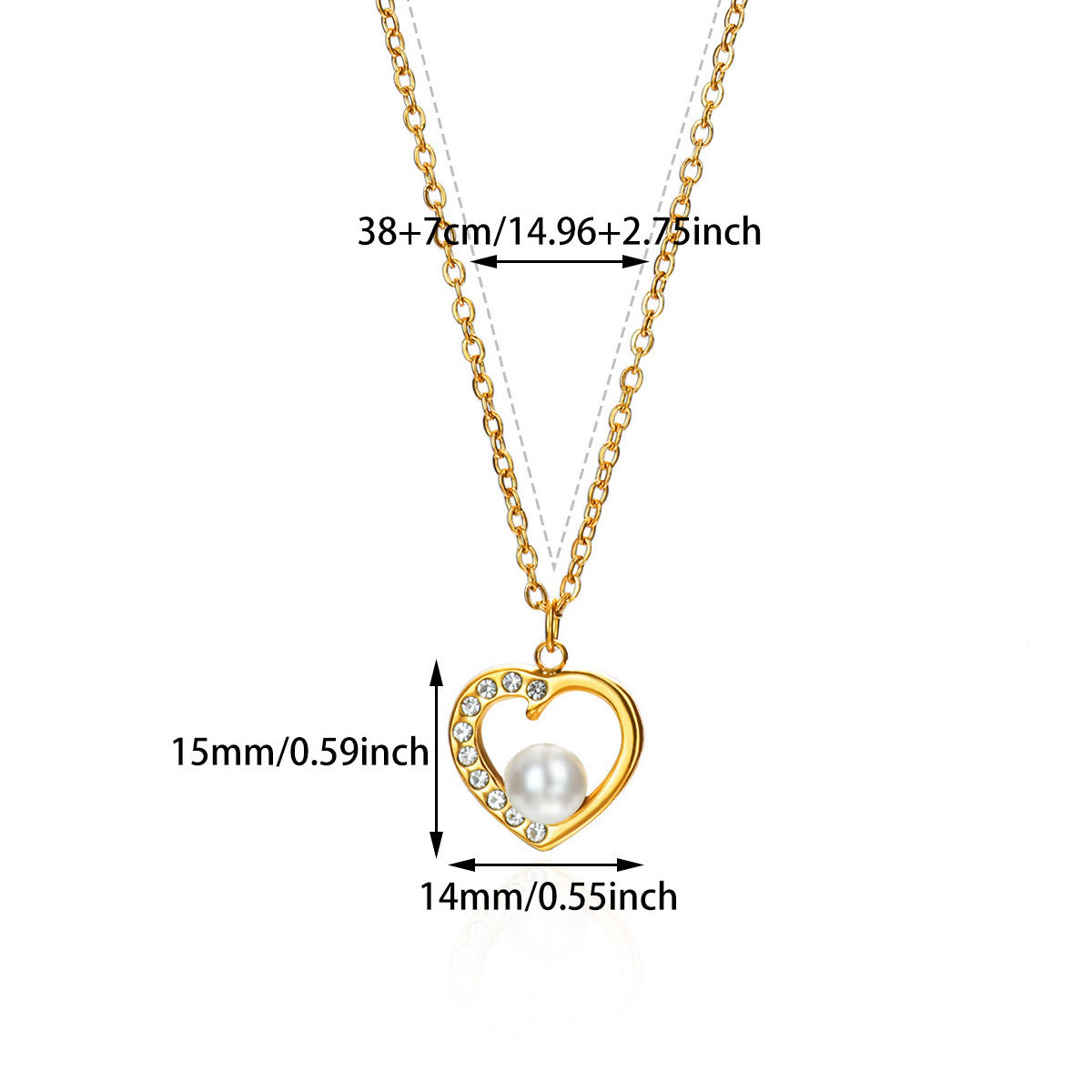 Zircon Pearl Necklace