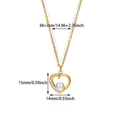 Zircon Pearl Necklace