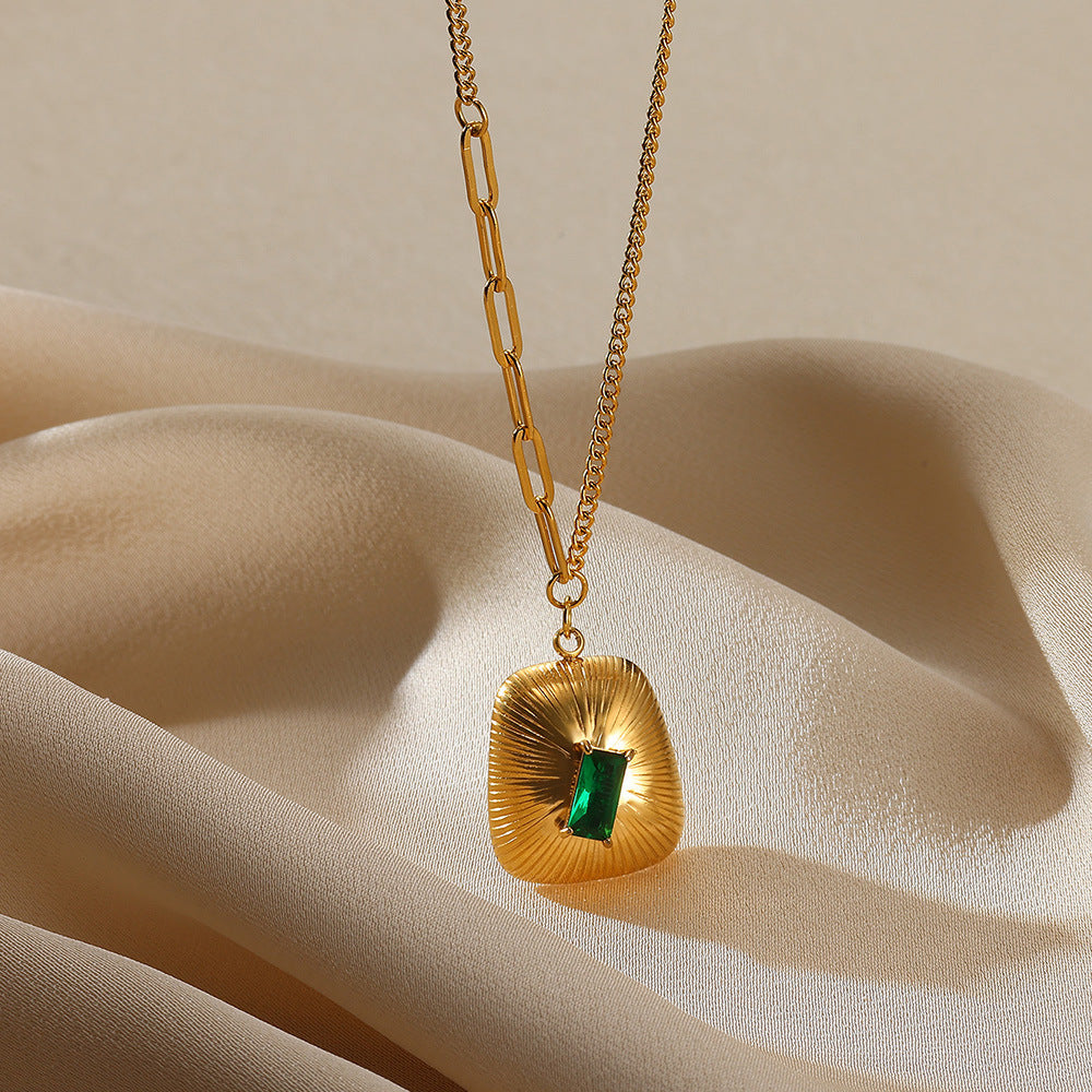Zircon Pearl Necklace