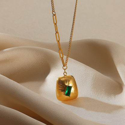 Zircon Pearl Necklace