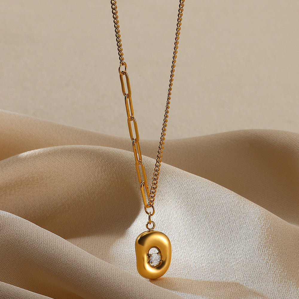 Zircon Pearl Necklace