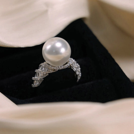 zircon pearl ring