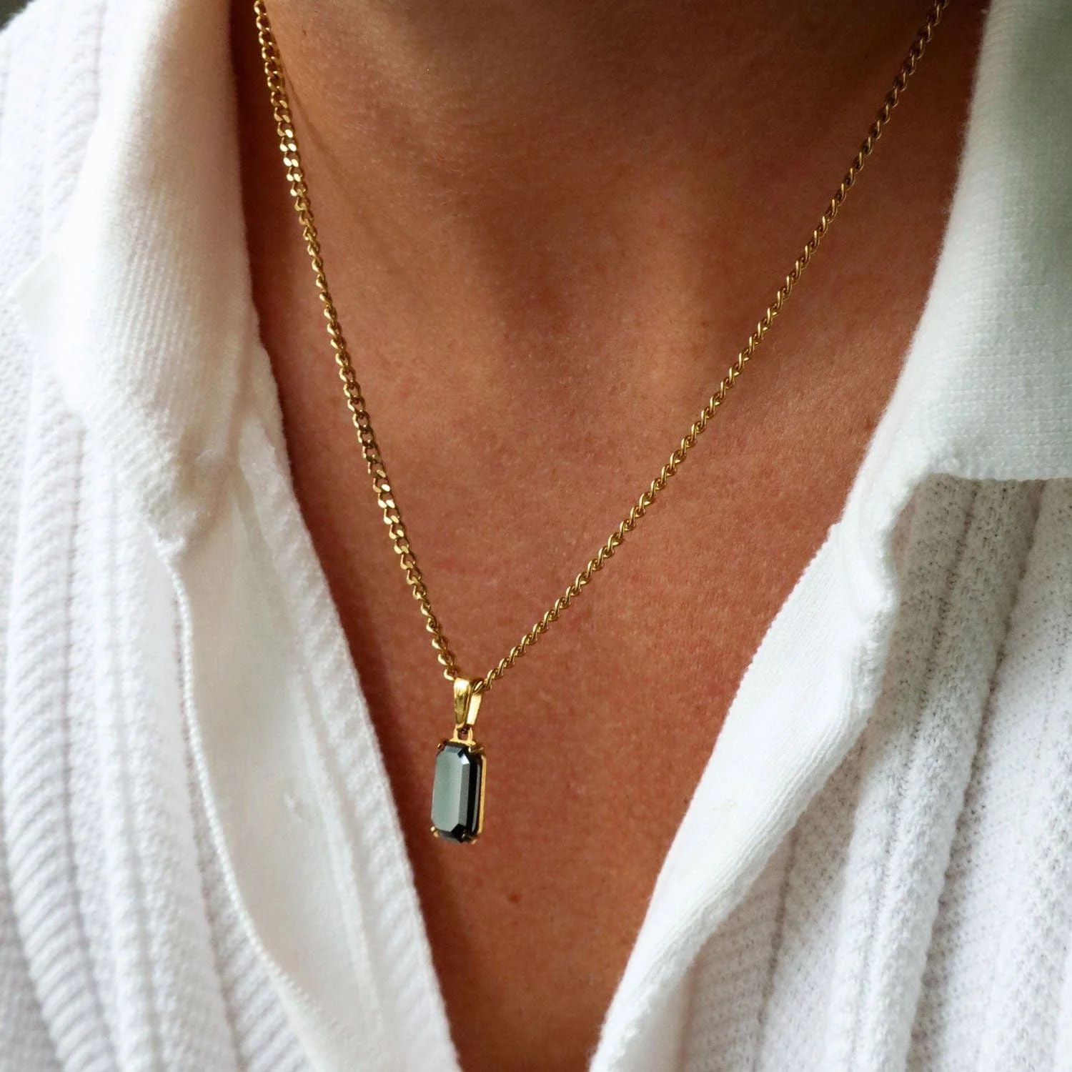 zircon pendant necklace