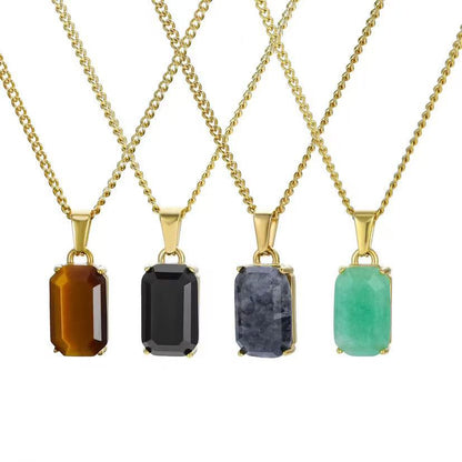 zircon pendant necklace