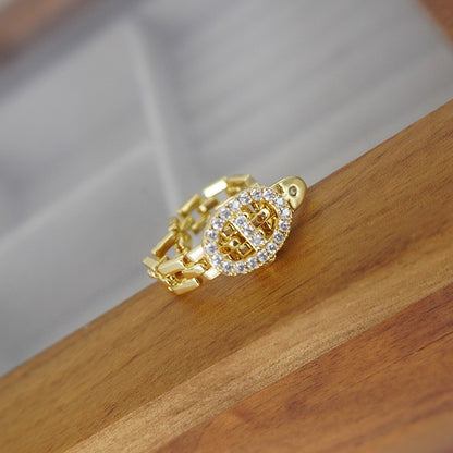 Zircon pig nose ring
