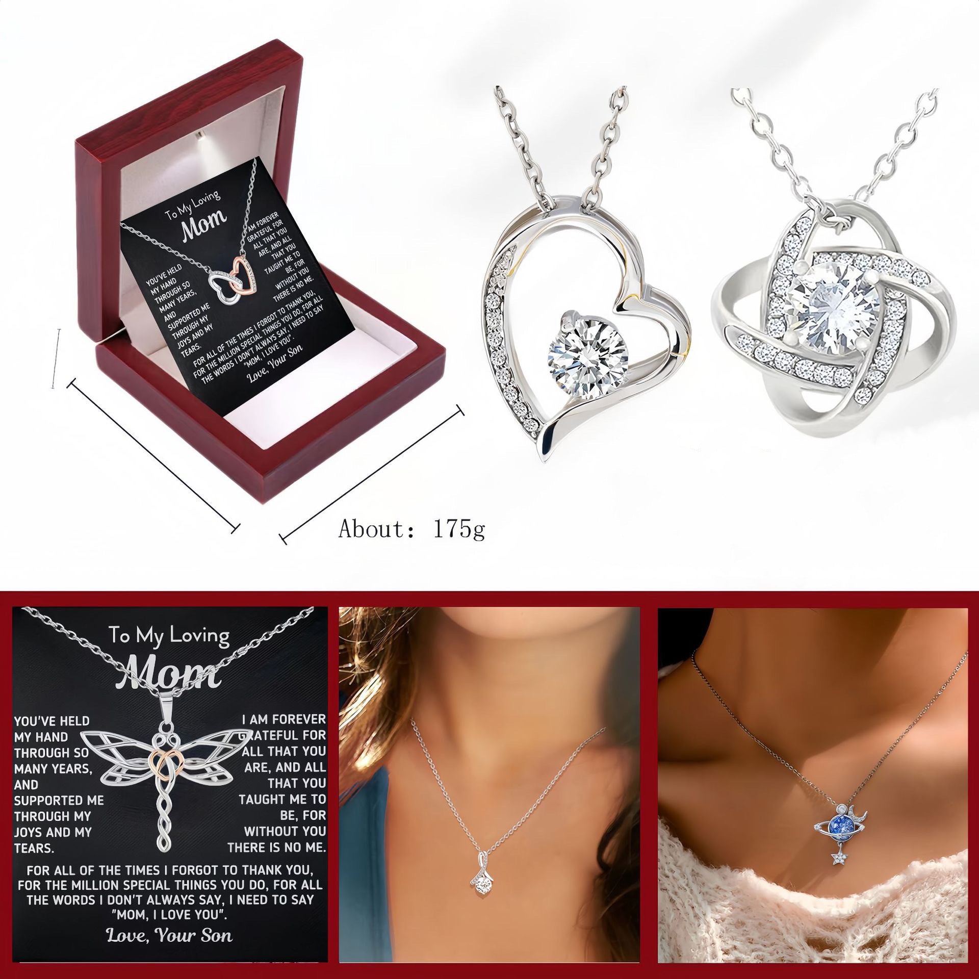 Zircon Silver Pendant Necklace