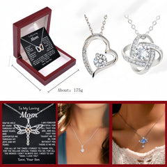 Crooked heart necklace white gold