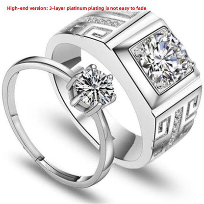 zircon silver ring