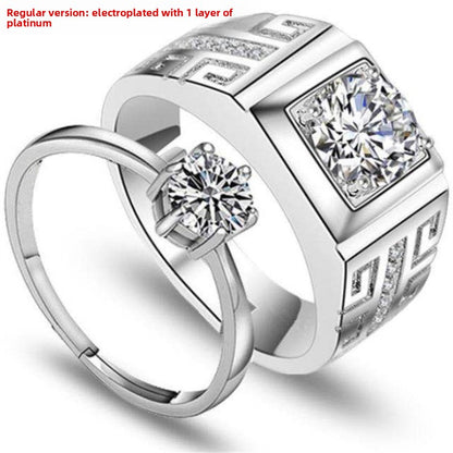 zircon silver ring