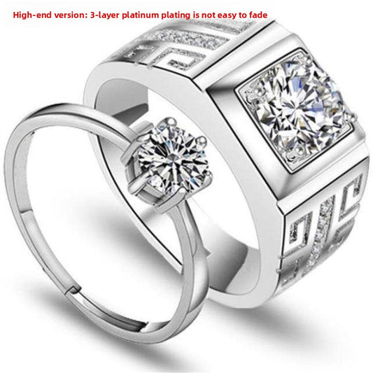 zircon silver ring