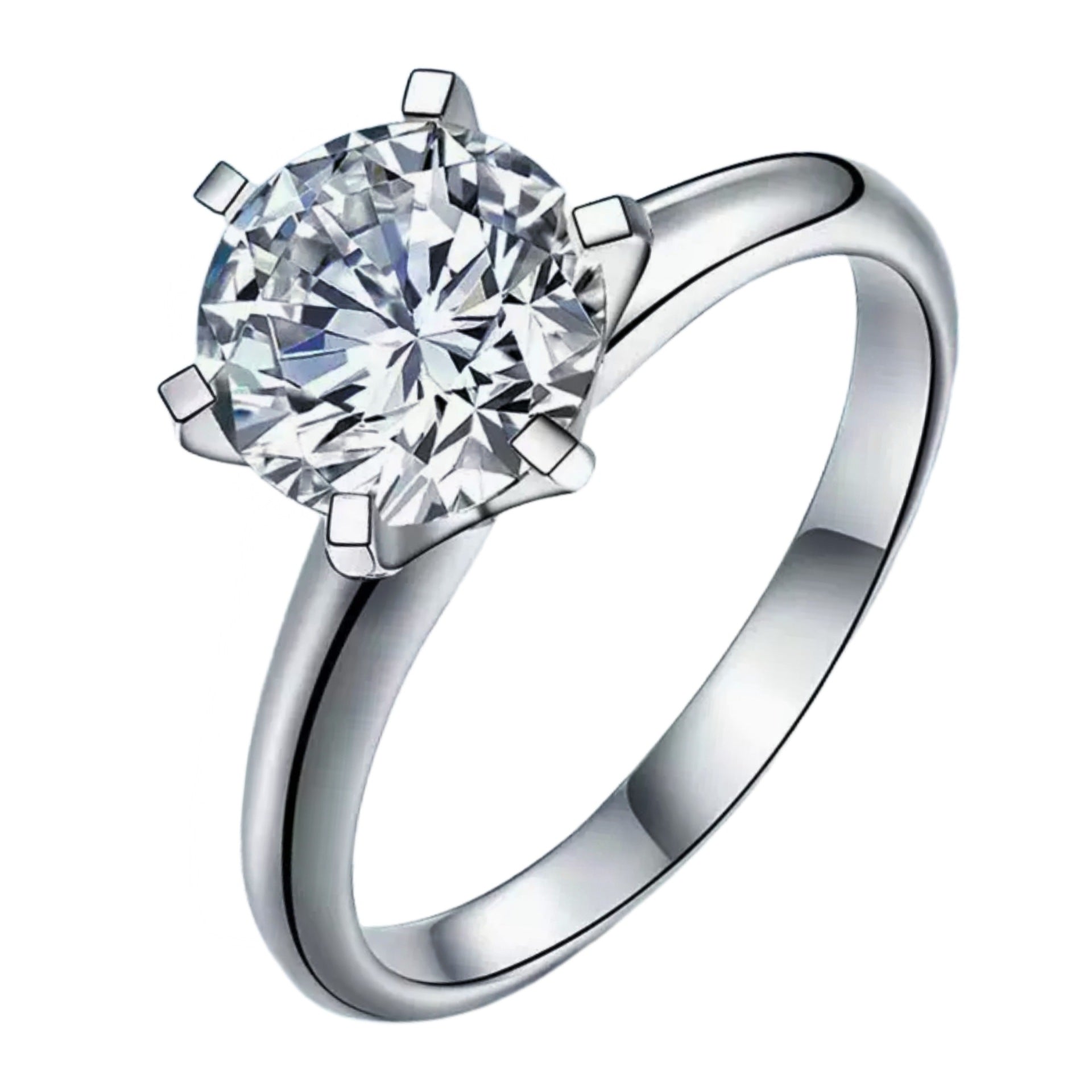Zircon Six-Prong Ring
