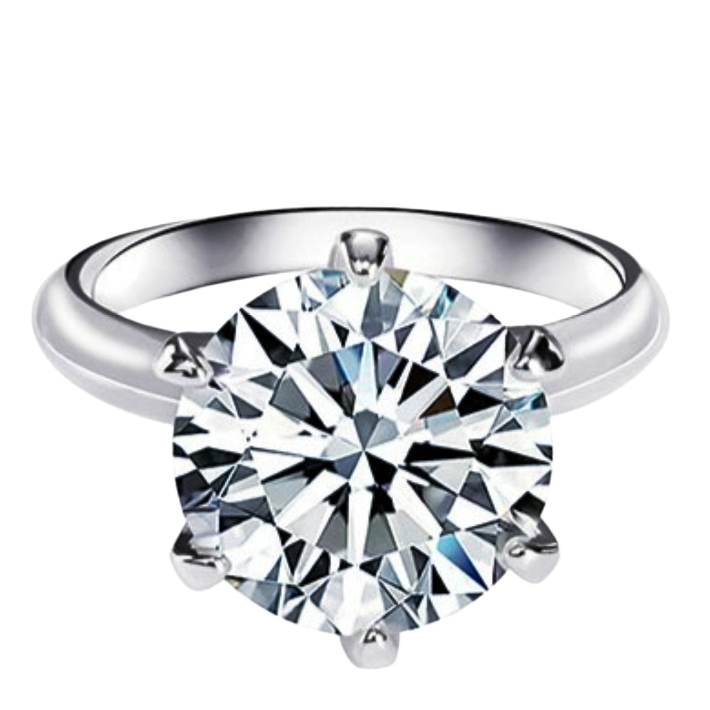 Zircon Six-Prong Ring