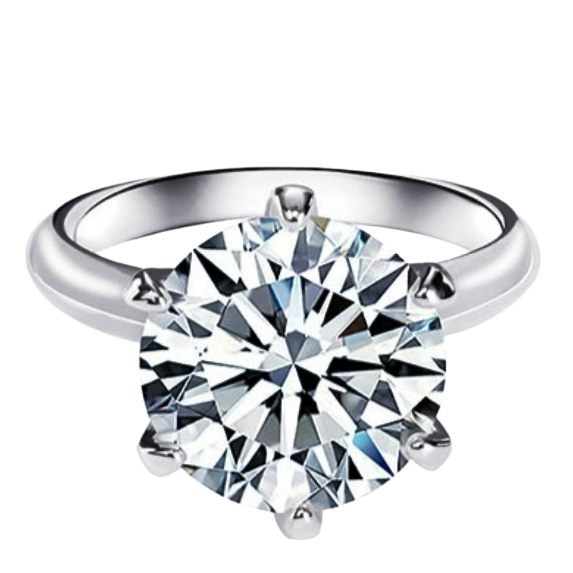 Zircon Six-Prong Ring